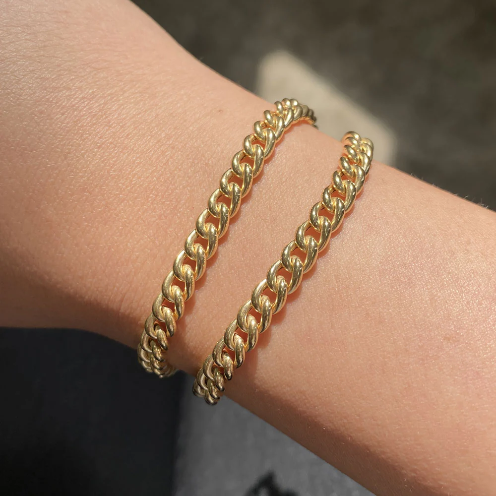 14K Grand Cuban Curb Link Bracelet - Image 3
