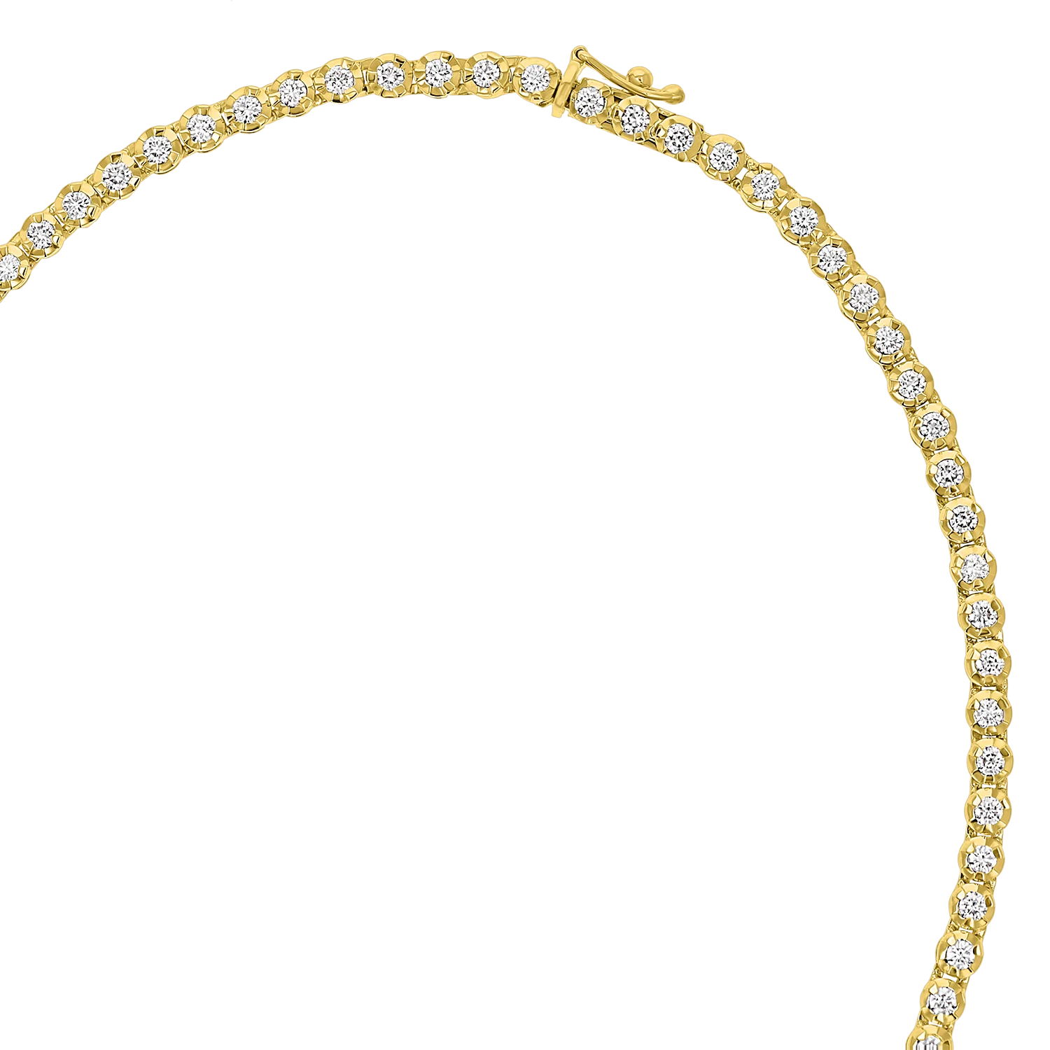 Allure Graduated Diamond Tennis Necklace - Image 4