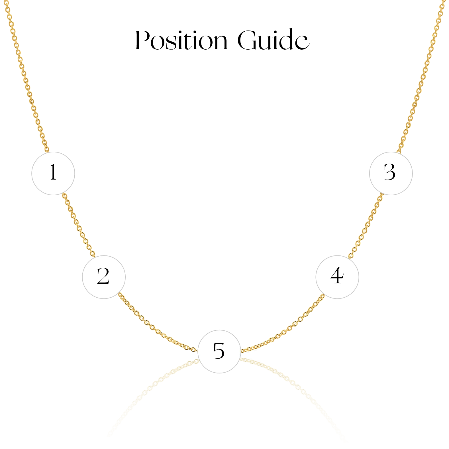 14K Gold Asymmetrical Multi Initial Necklace - Image 4