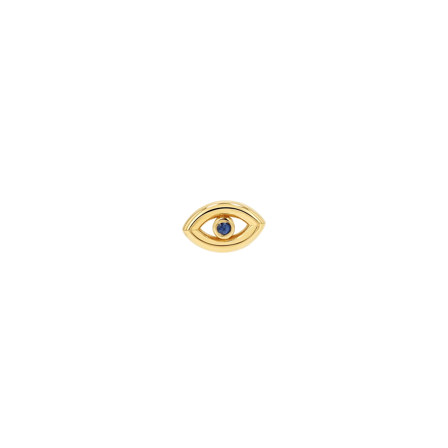 Bezel Set Evil Eye Stud Earrings - Image 5