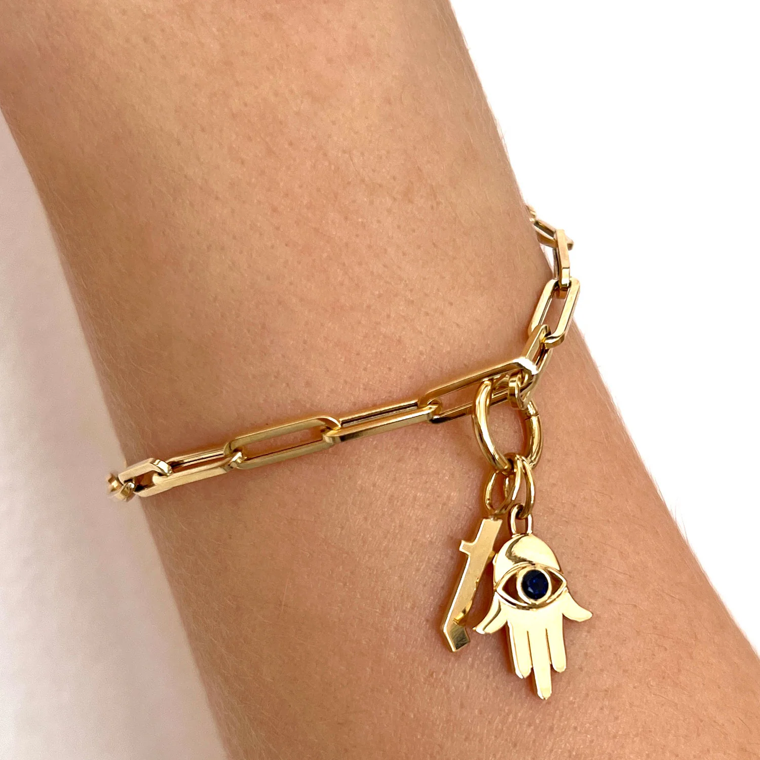 Chunky Round Charm Connector Clasp - Image 8
