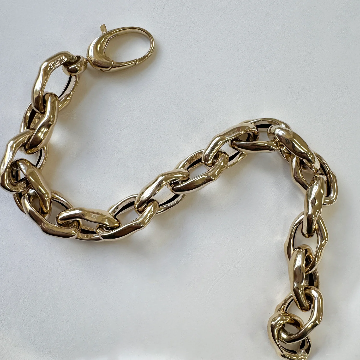 Chunky Sculptured Link Bracelet - Image 3