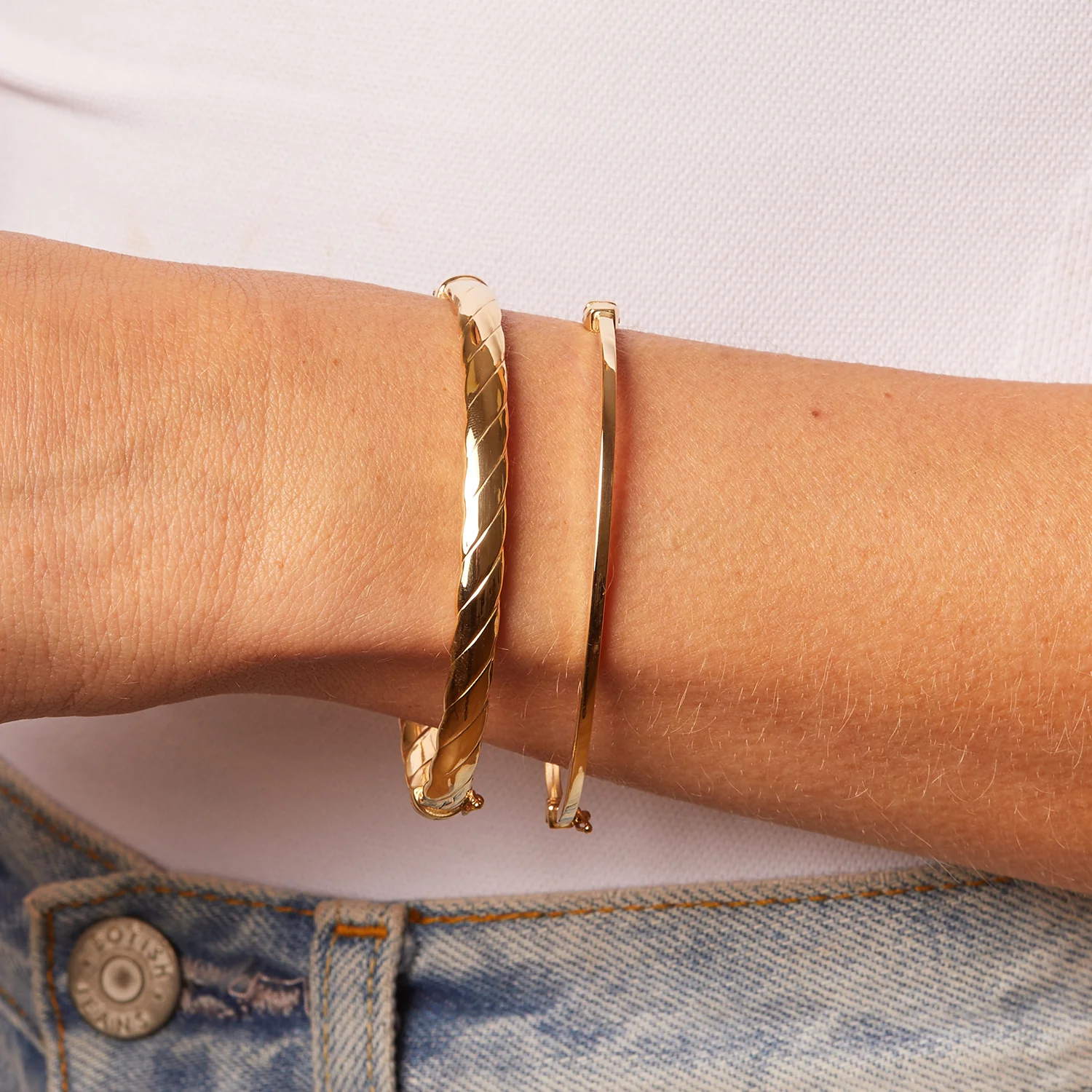 Puff Croissant Bangle - Image 4