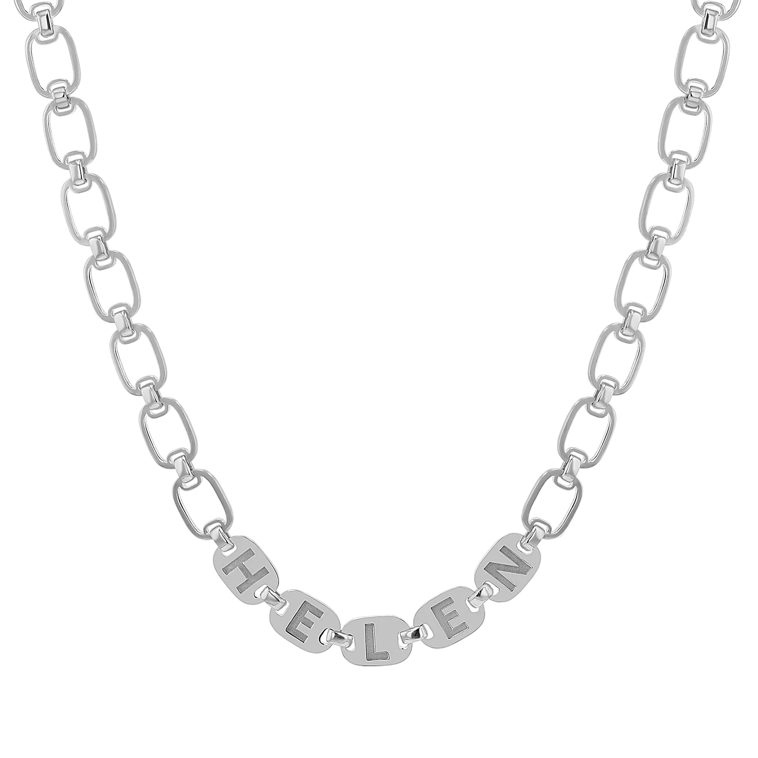 Custom Chain Link Name Necklace - Image 2
