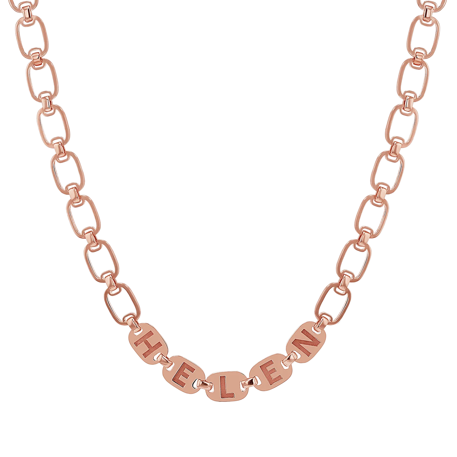 Custom Chain Link Name Necklace - Image 3