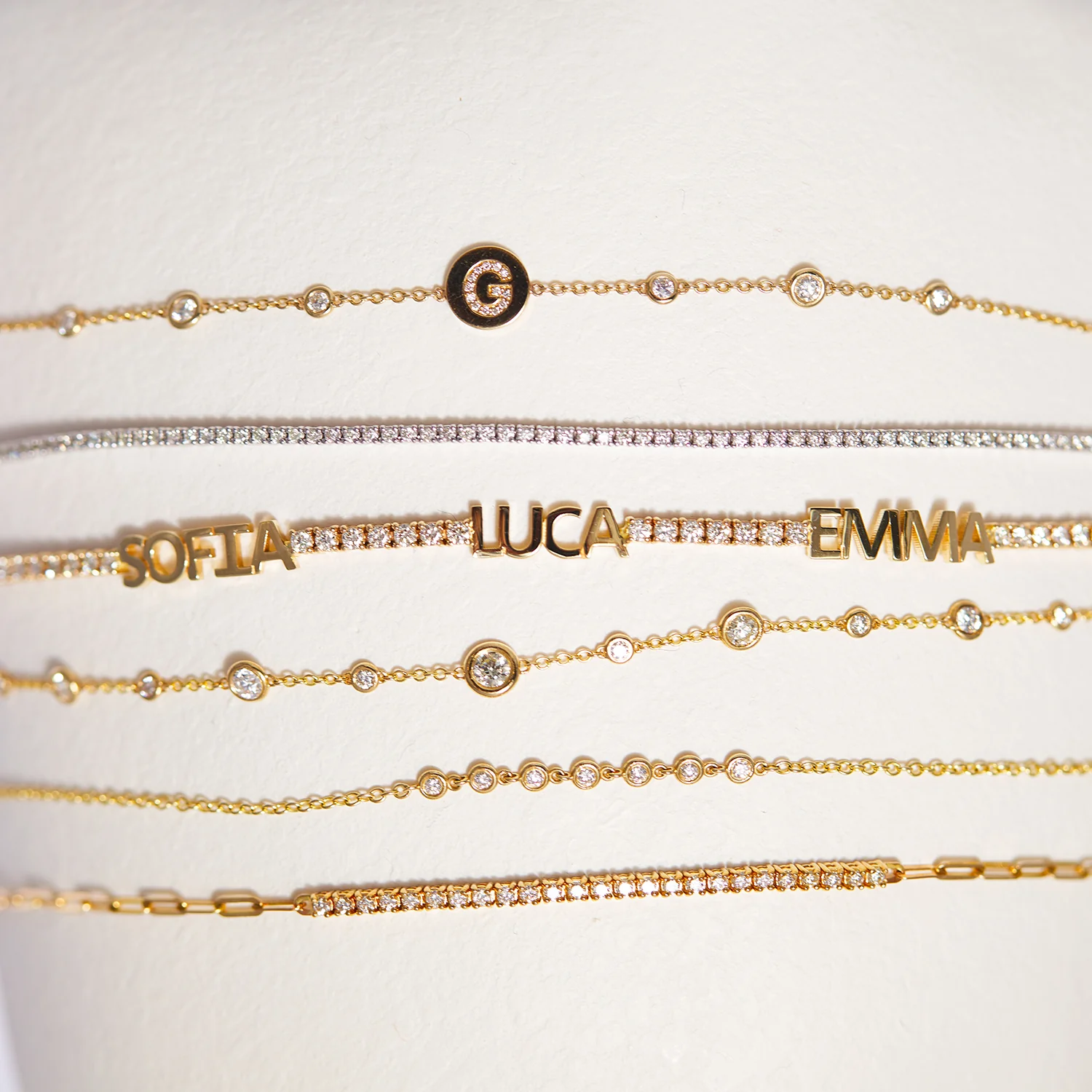 Custom Diamond Name Tennis Bracelet - Image 6