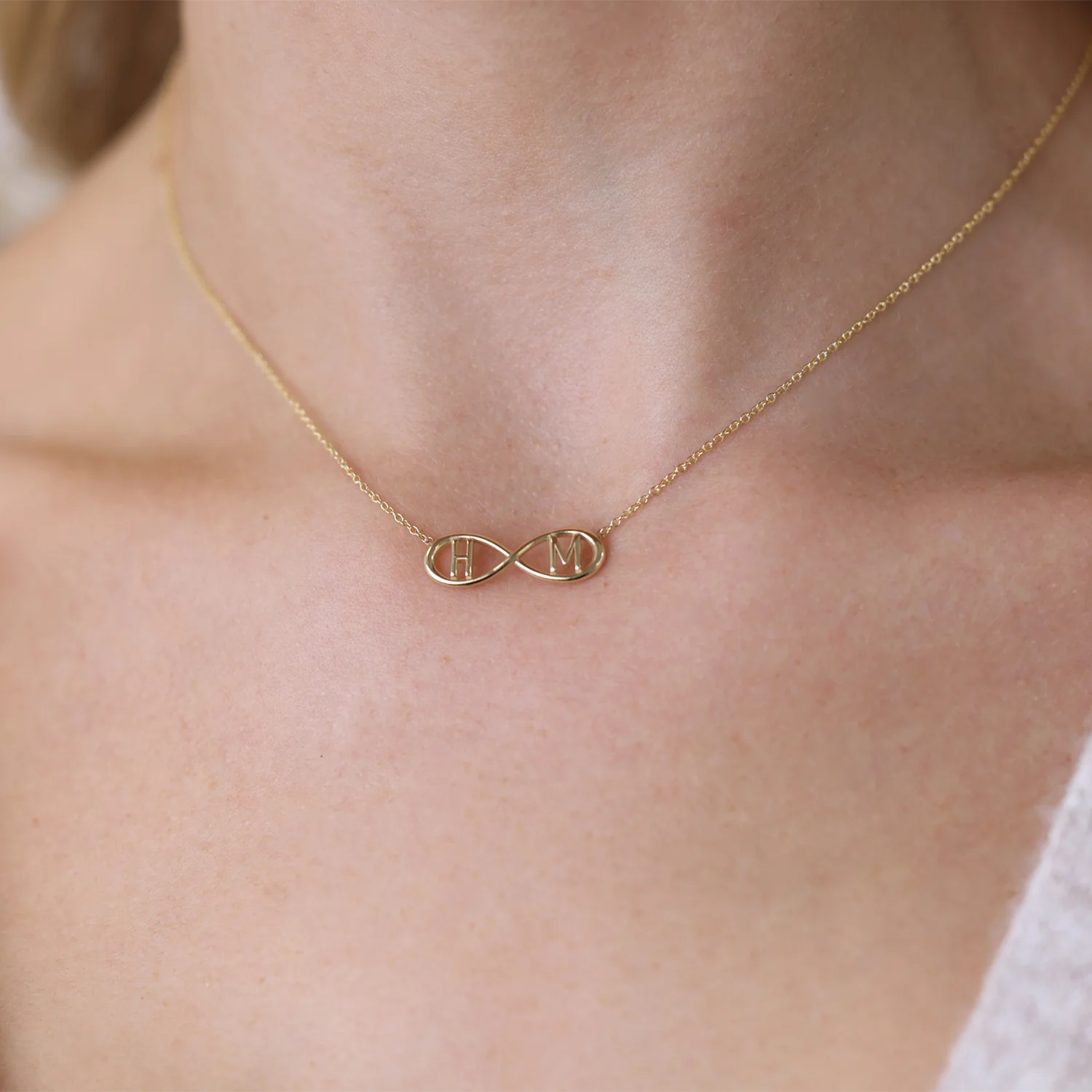 Infinity Letter Necklace - Image 9