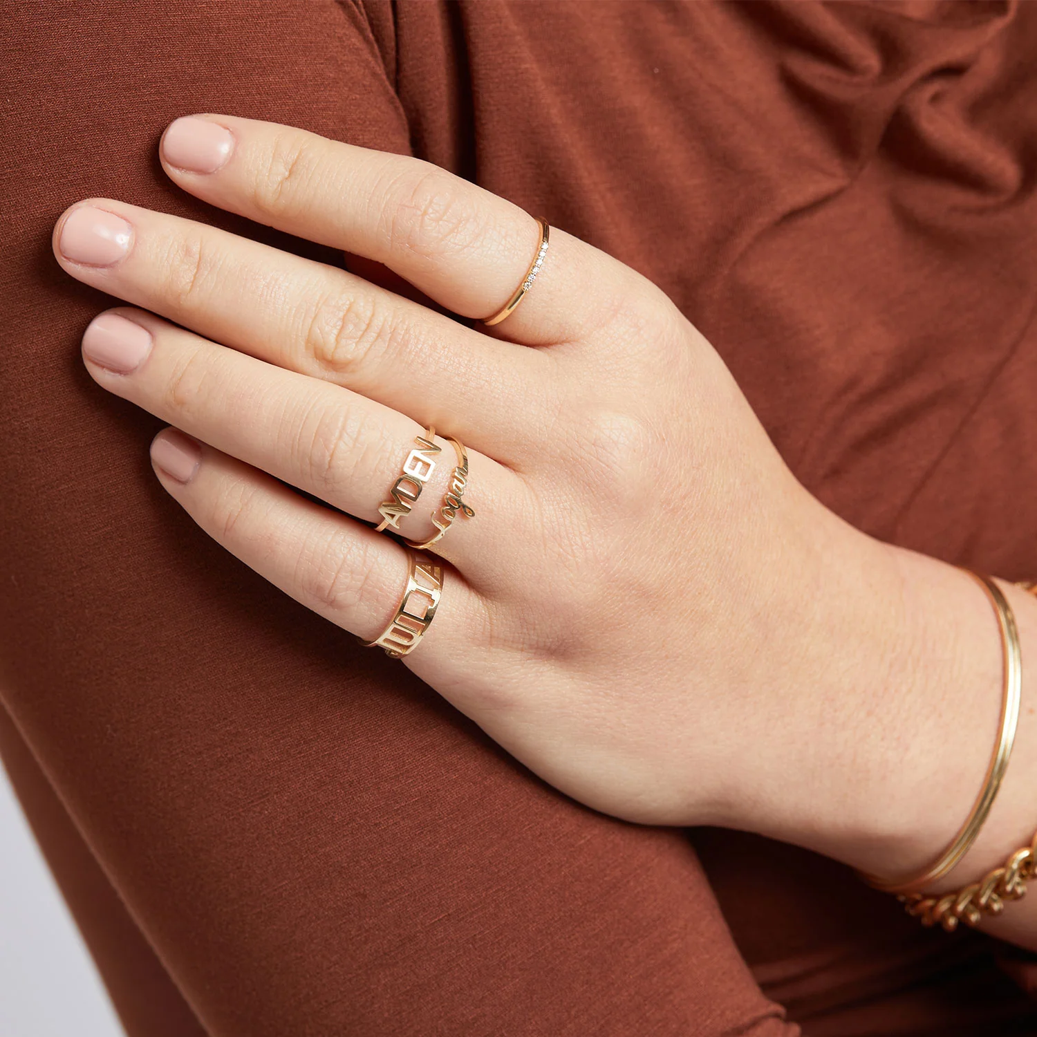 Custom Name Band Ring - Image 6
