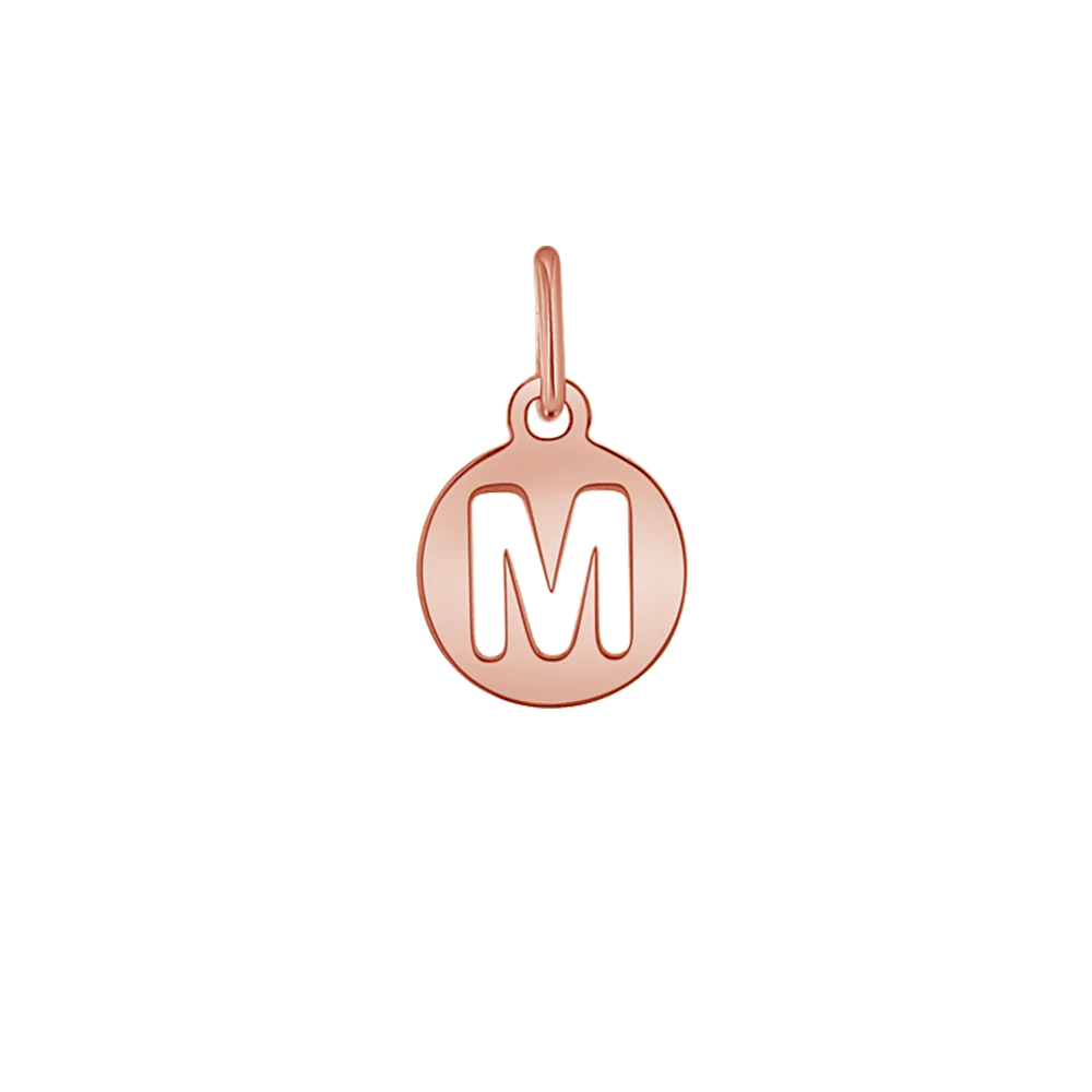 Cut-Out Round Letter Initial Charm - Image 3