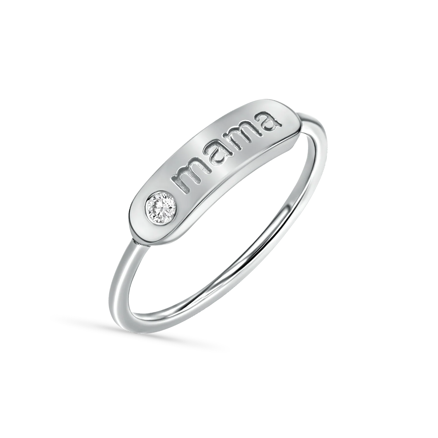 Diamond Bar Mama Ring - Image 2