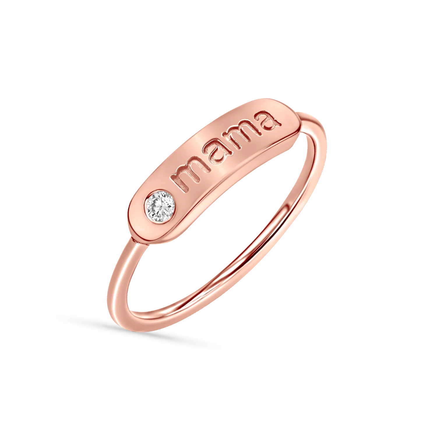 Diamond Bar Mama Ring - Image 3