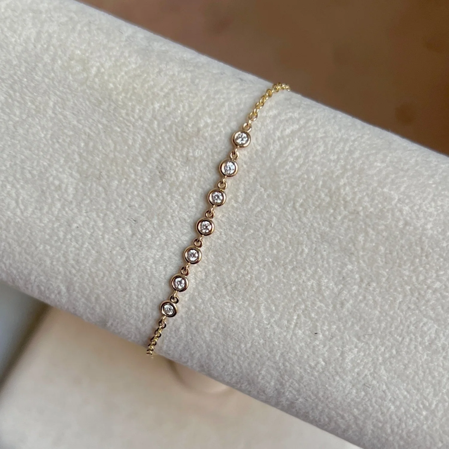 Diamond Bezel Station Bracelet - Image 5