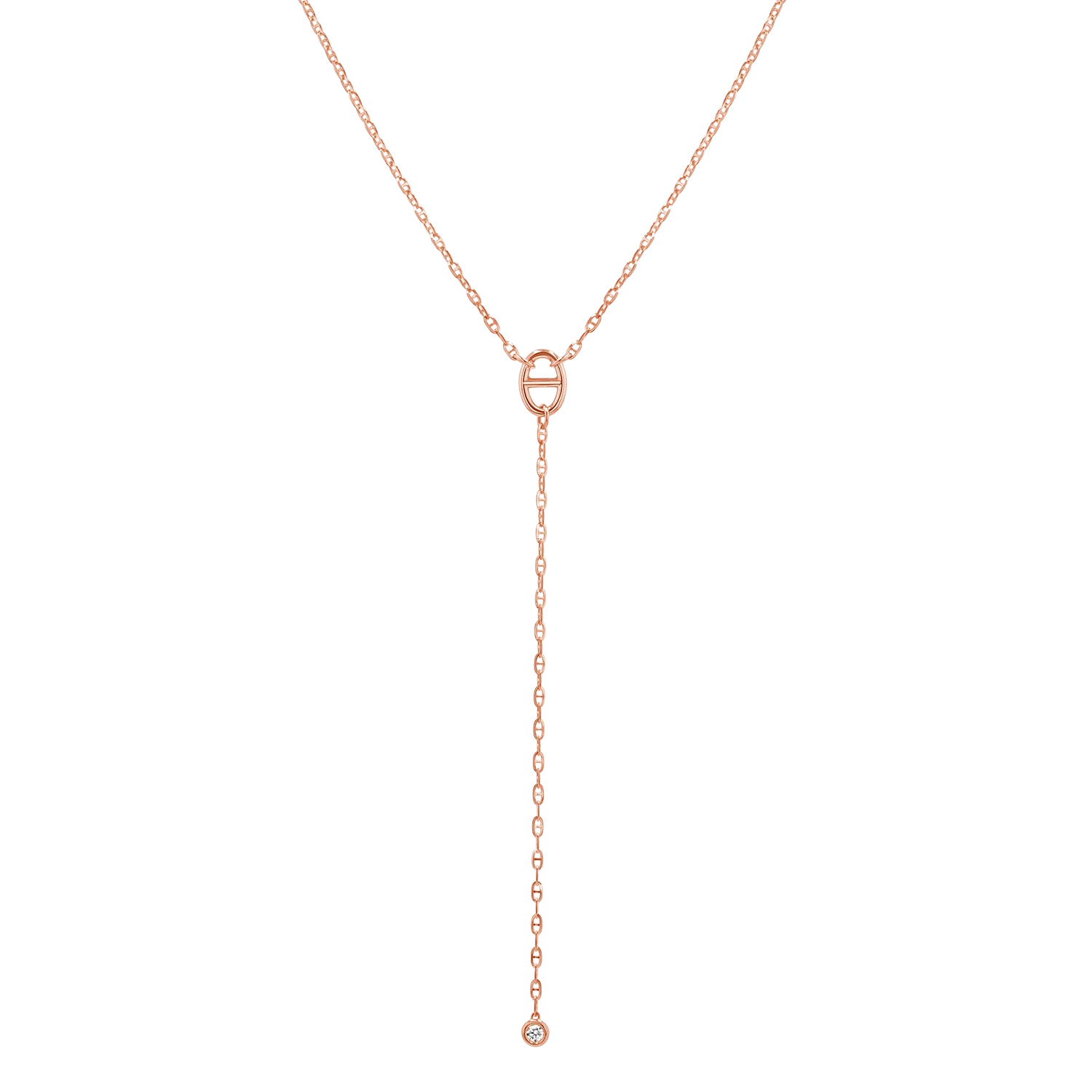 Diamond Mariner Lariat Necklace - Image 3