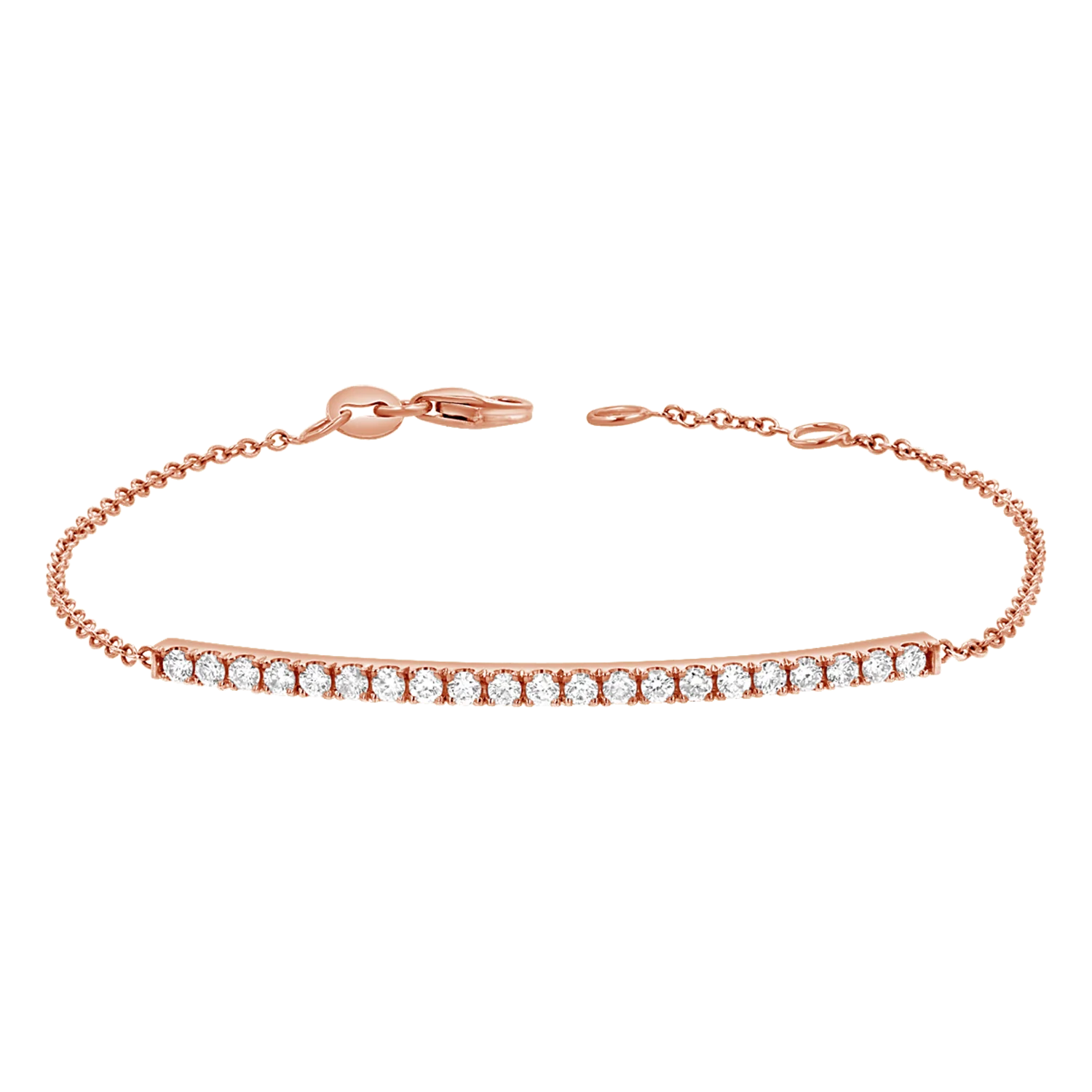 Diamond Pave Bar Bracelet - Image 3