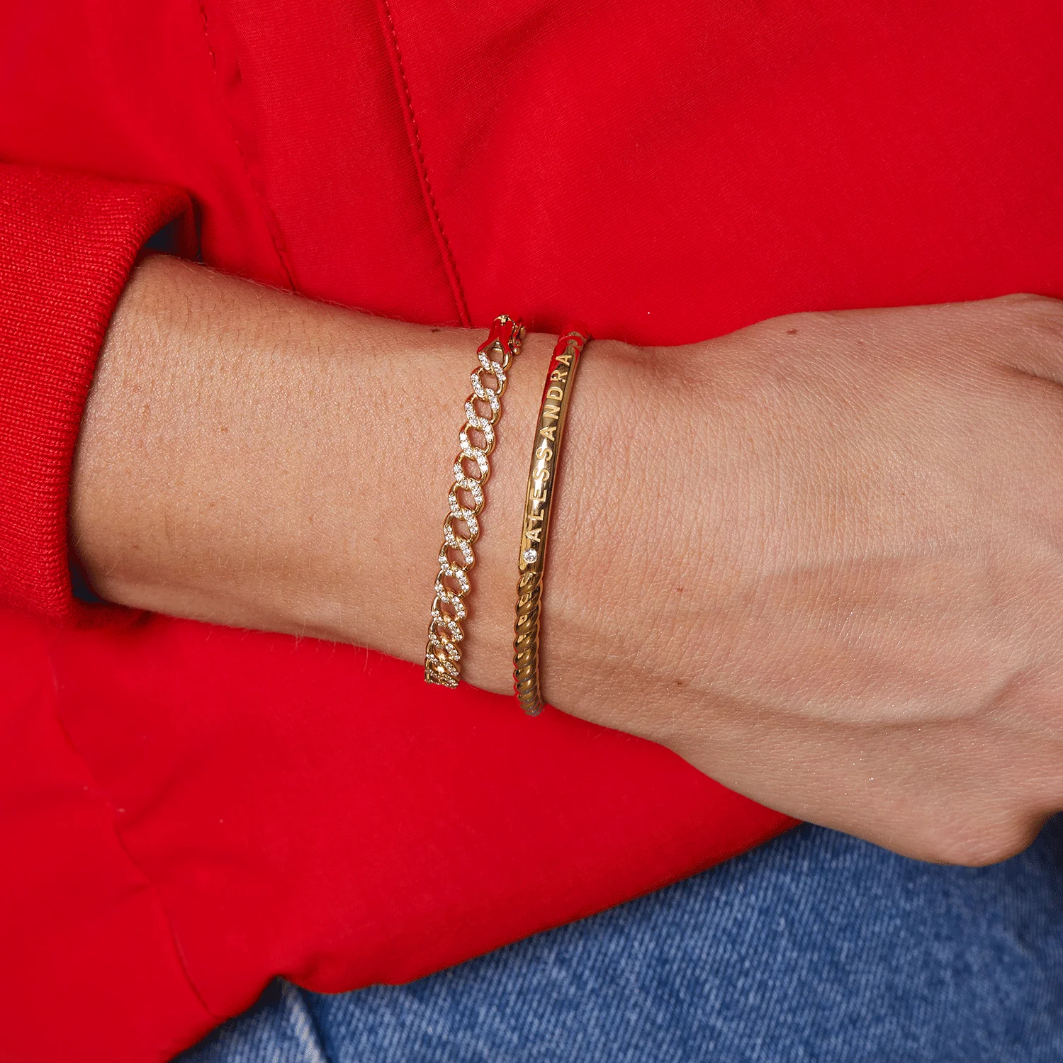Diamond Pave Cuban Bracelet - Image 7
