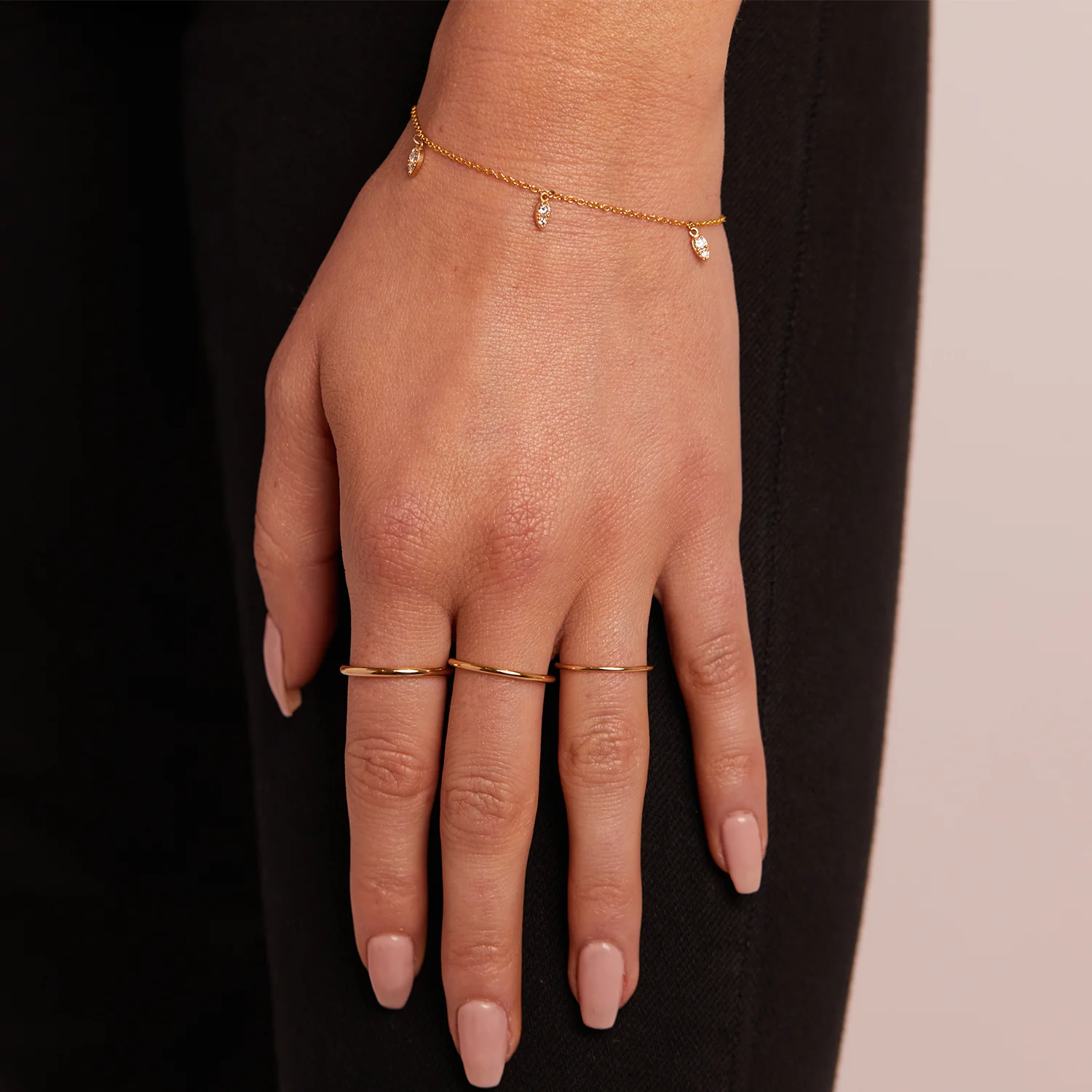Diamond Pear Drop Bracelet - Image 6