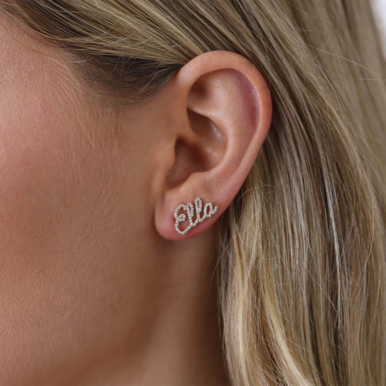 Diamond Personalized Name Ear Crawler - Image 11