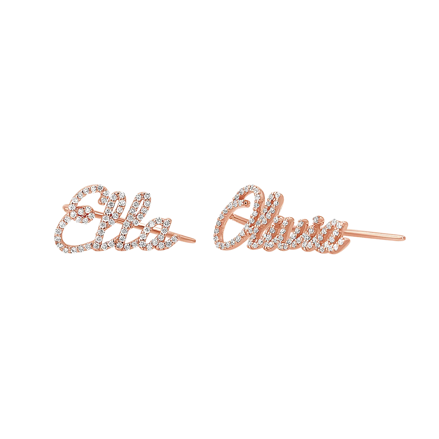 Diamond Personalized Name Ear Crawler - Image 3