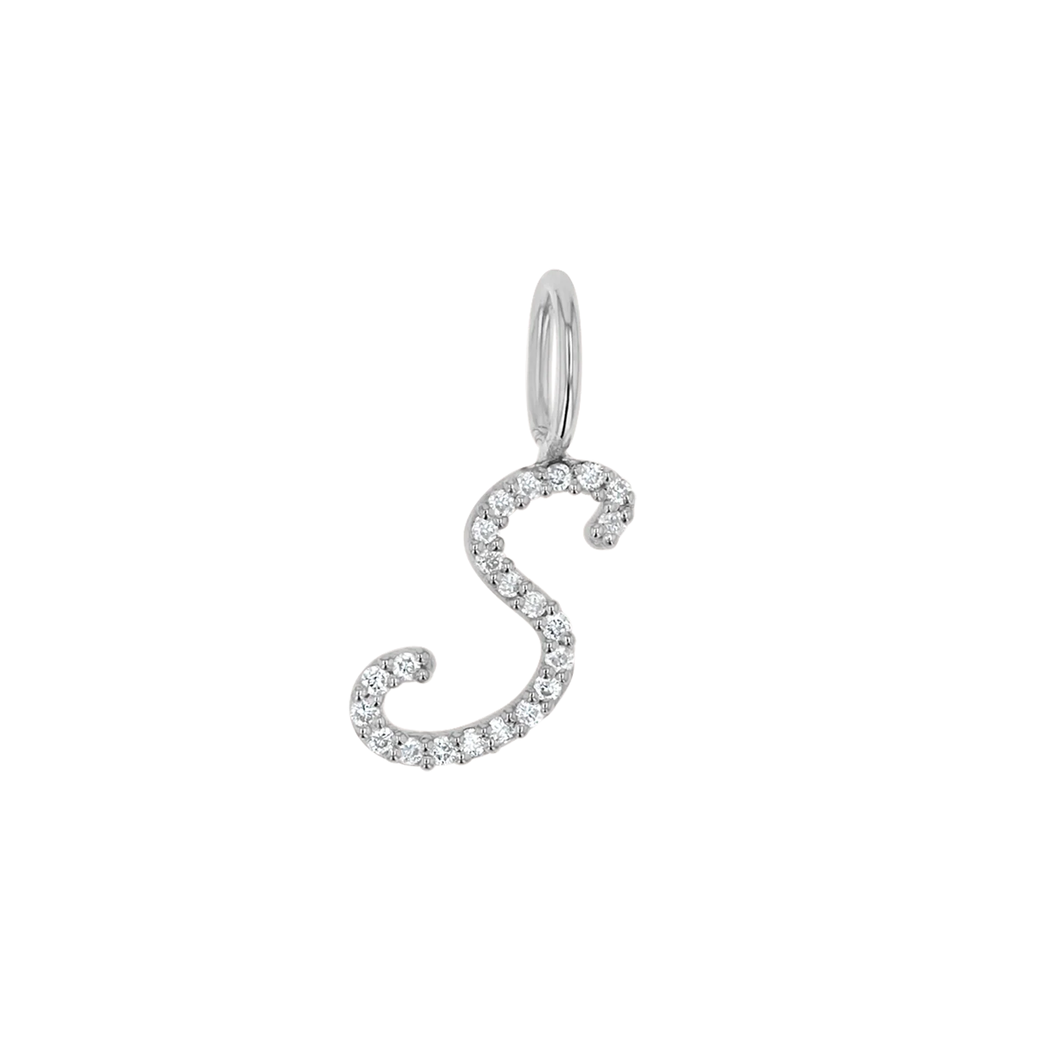 Diamond Script Letter Charm - Image 5