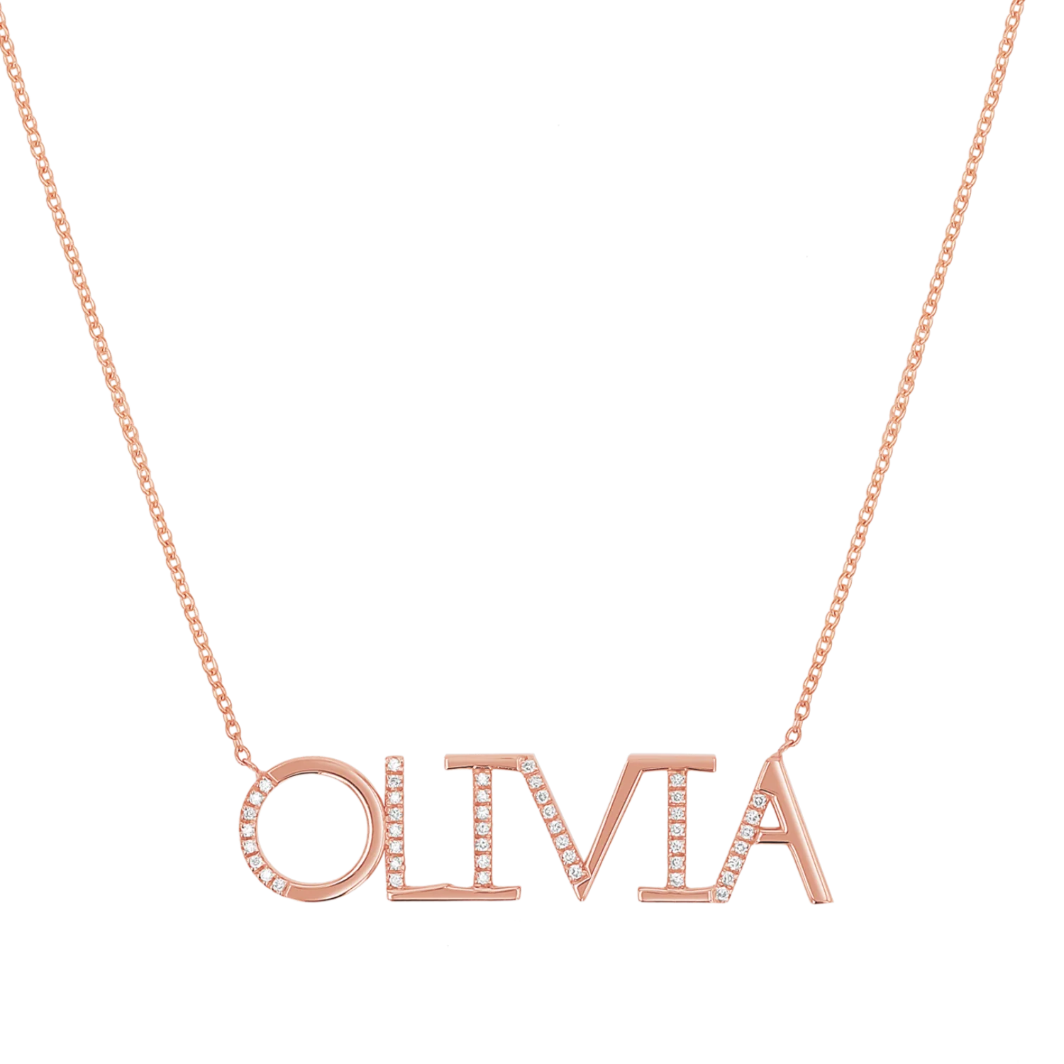 Diamond Sprinkle Name Necklace - Image 3