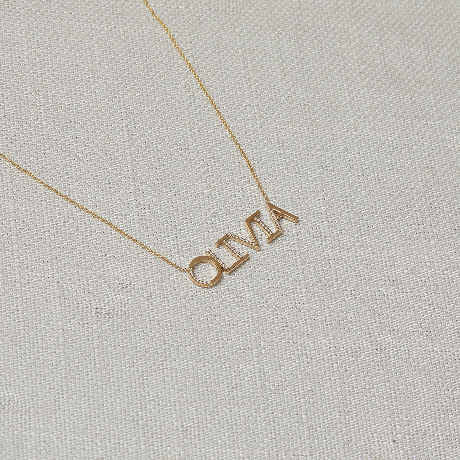 Diamond Sprinkle Name Necklace - Image 4