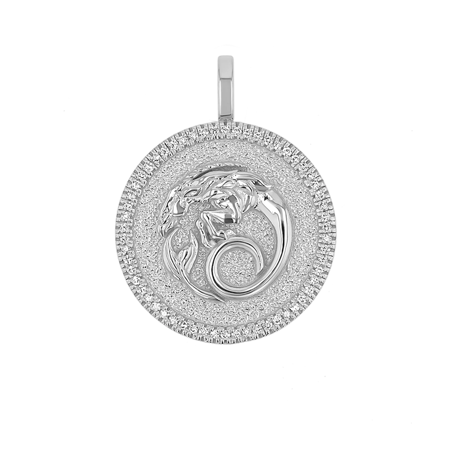 Diamond Zodiac Coin Medallion Charm - Image 16