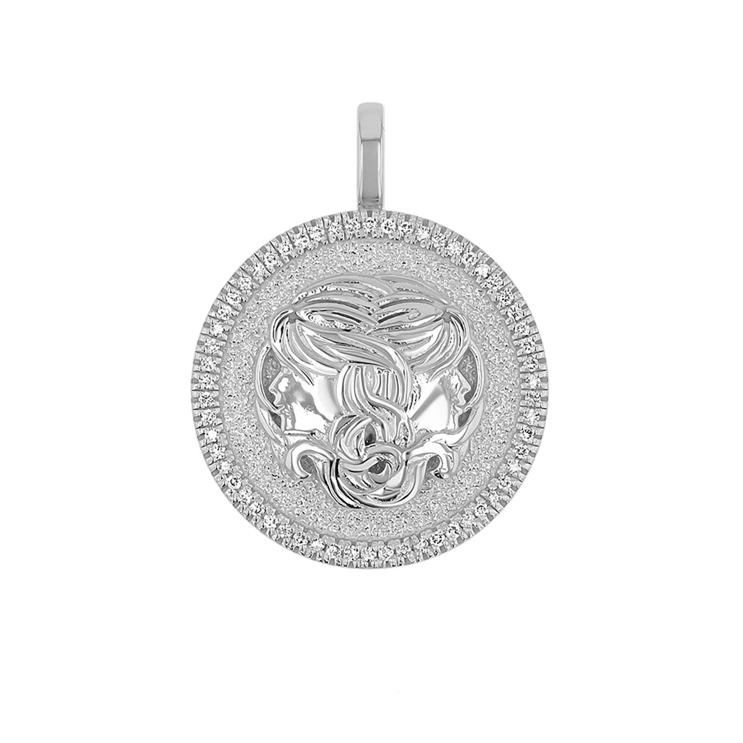 Diamond Zodiac Coin Medallion Charm - Image 17