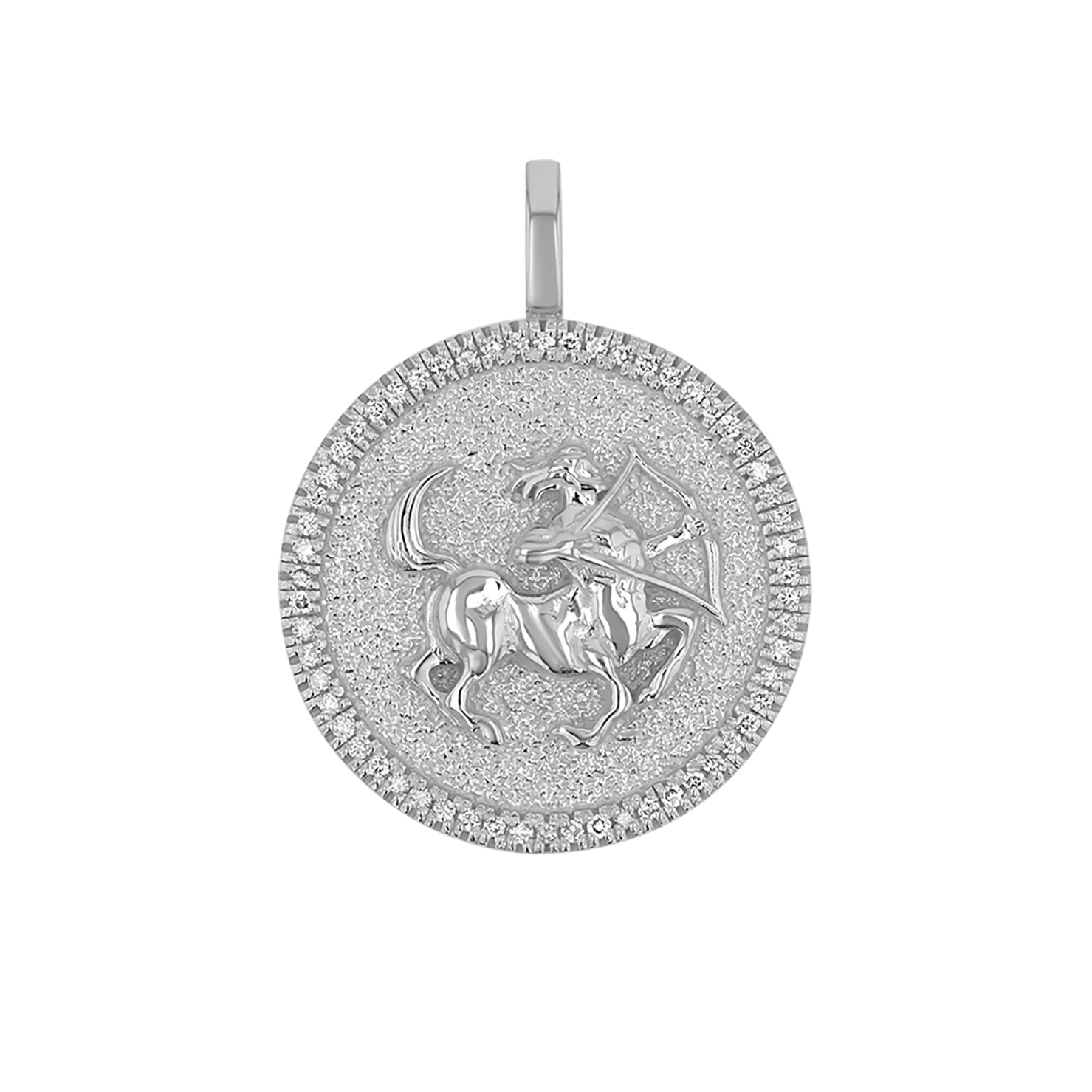 Diamond Zodiac Coin Medallion Charm - Image 21