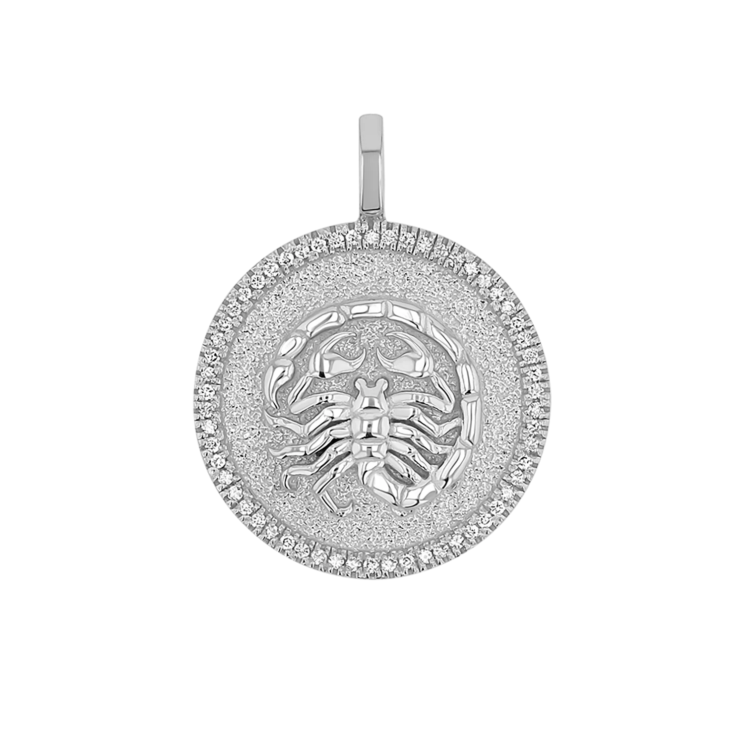 Diamond Zodiac Coin Medallion Charm - Image 22