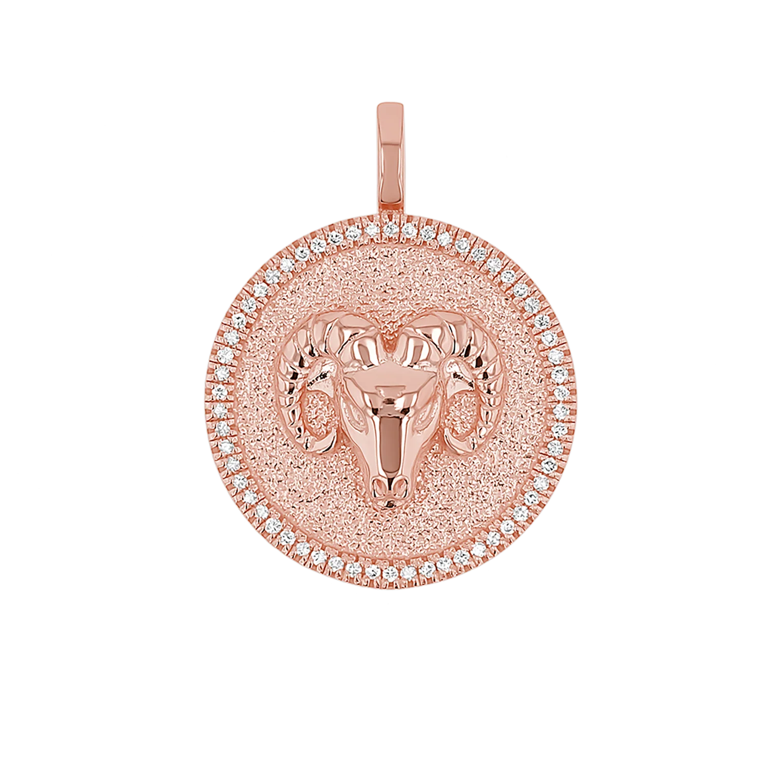 Diamond Zodiac Coin Medallion Charm - Image 24