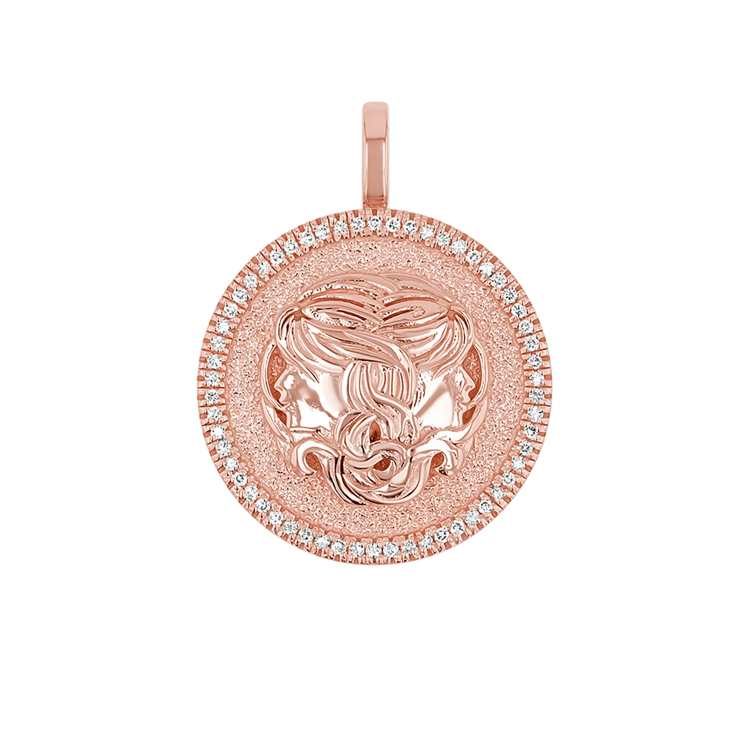 Diamond Zodiac Coin Medallion Charm - Image 27