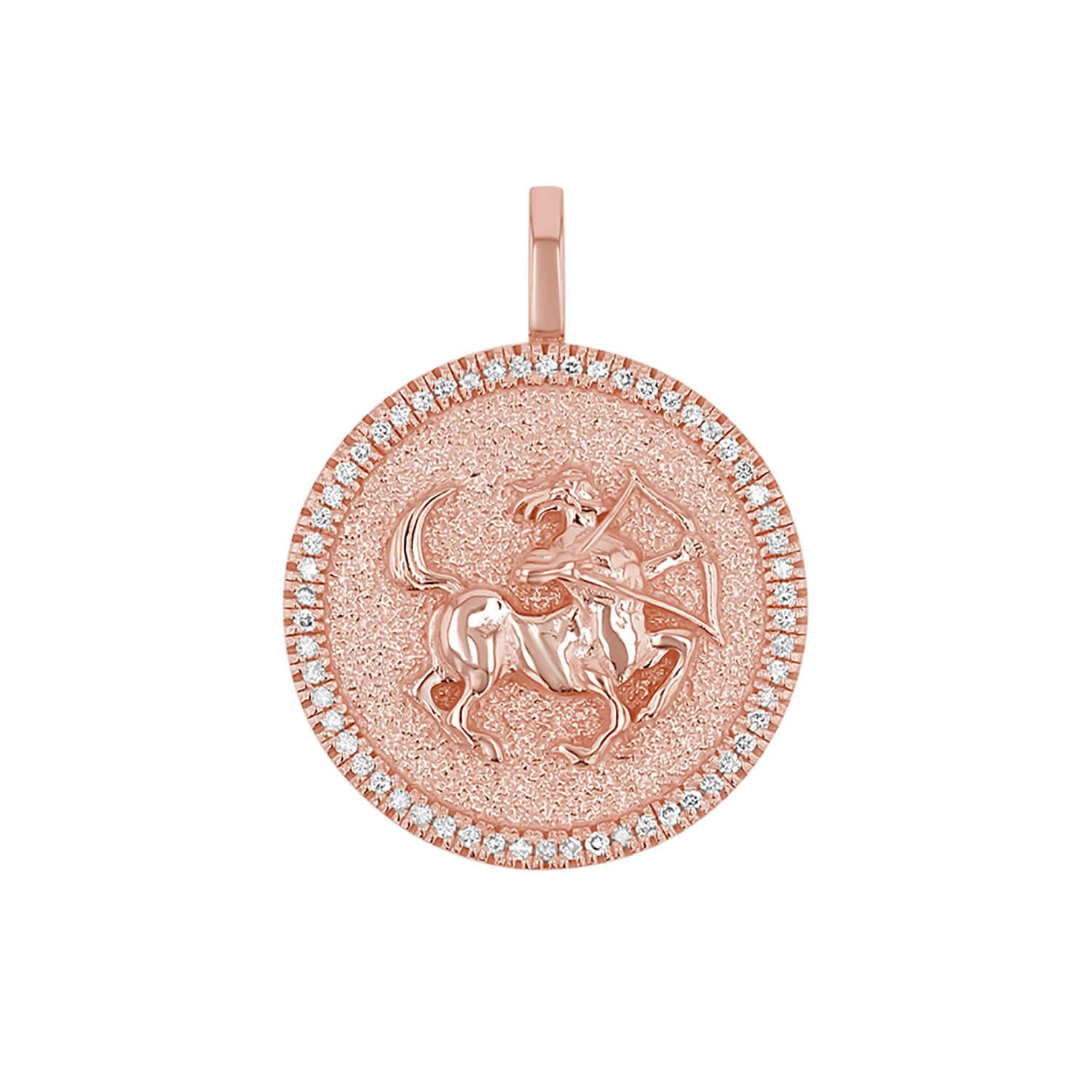 Diamond Zodiac Coin Medallion Charm - Image 31