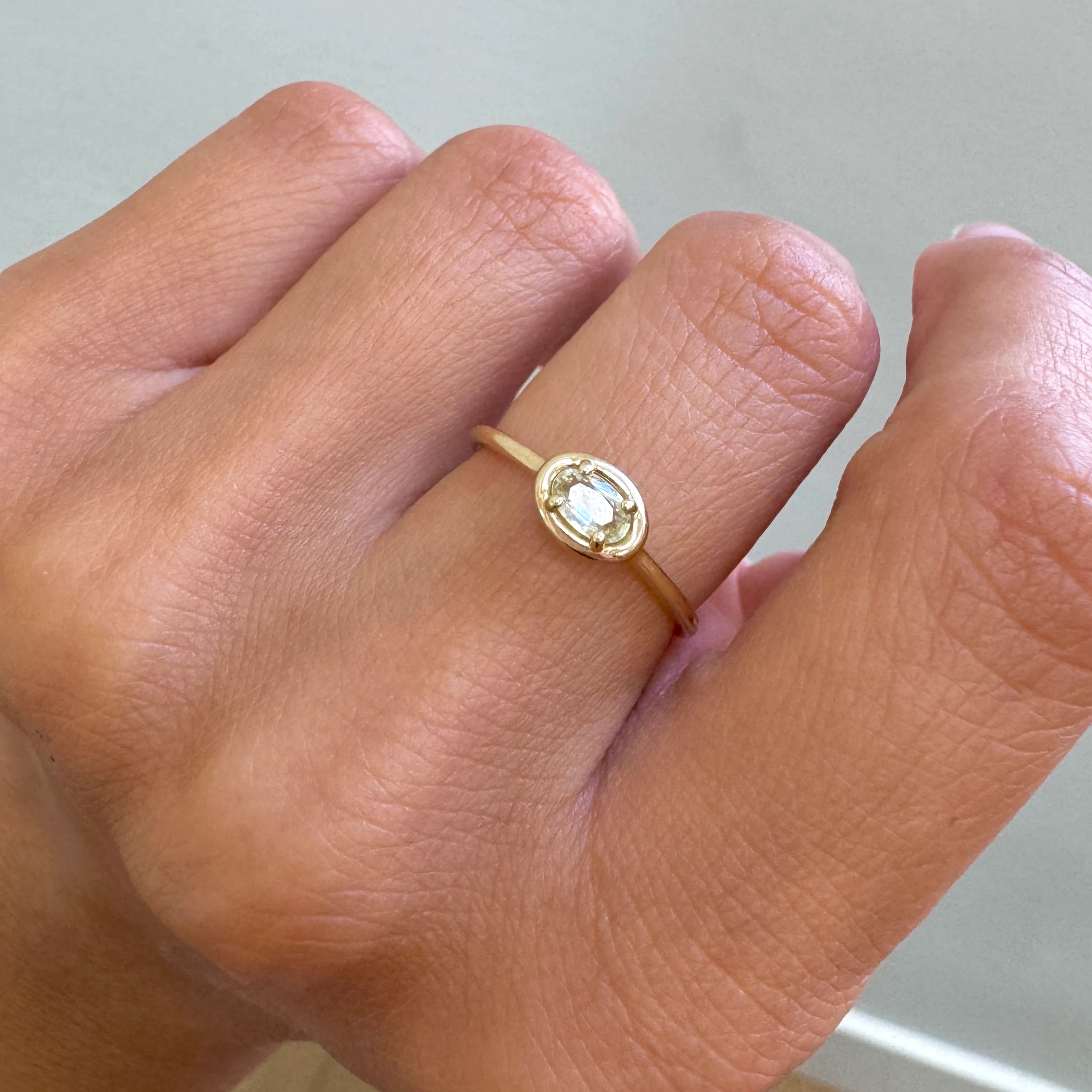 East-West Oval Sapphire Ring - Image 8
