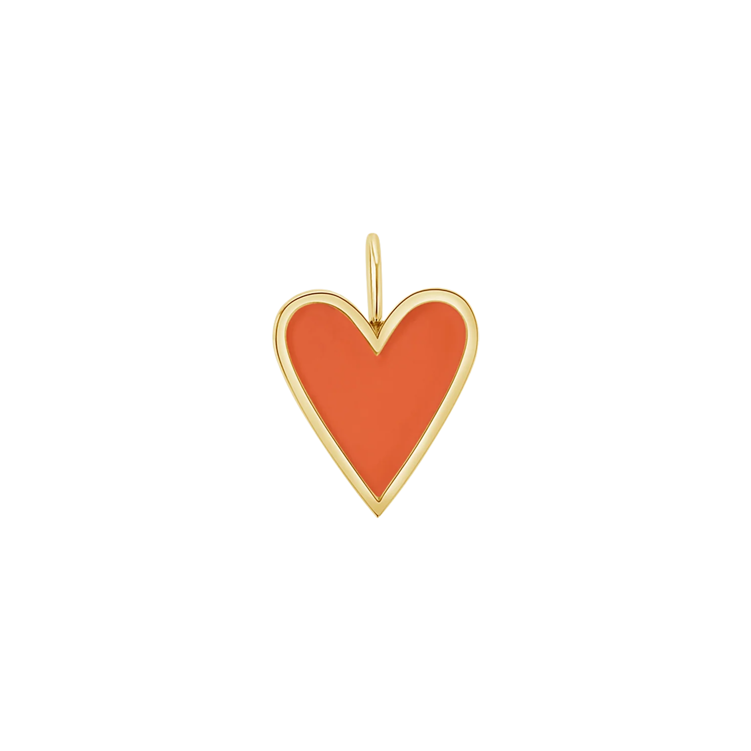 Enamel Elongated Heart Charm - Image 11
