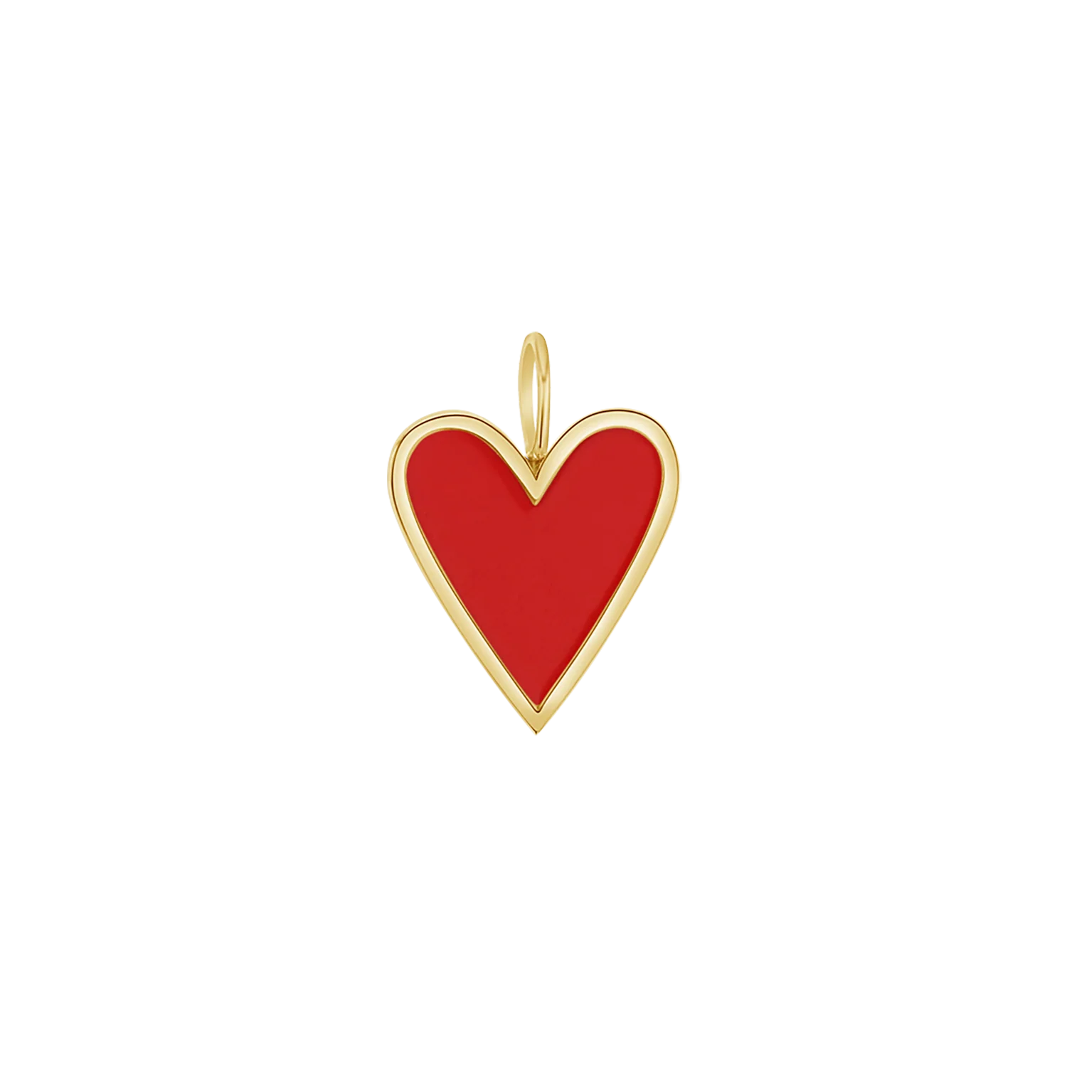 Enamel Elongated Heart Charm - Image 12