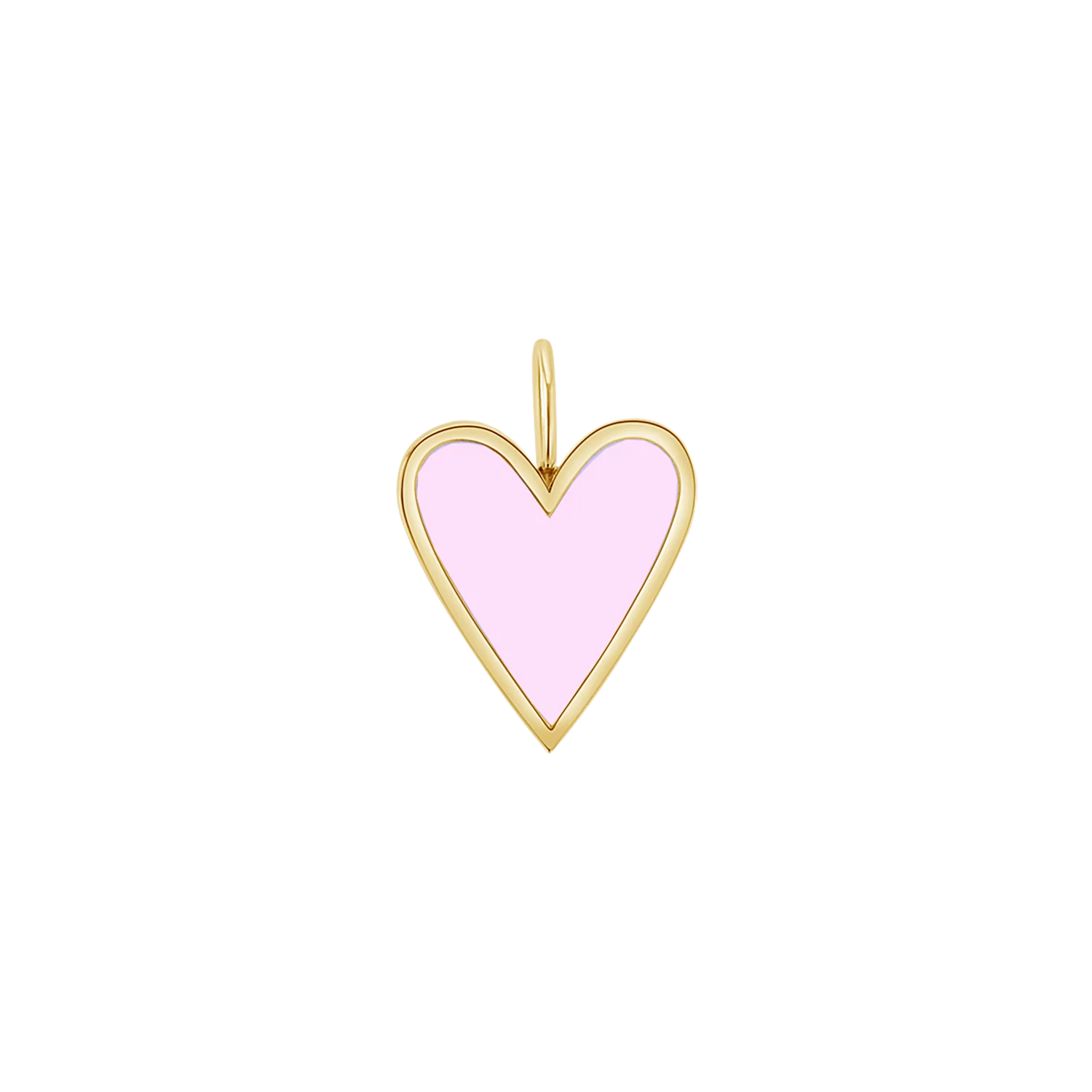 Enamel Elongated Heart Charm - Image 8