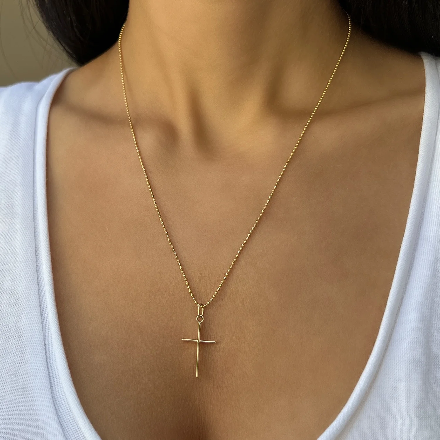 Fine Cross Charm - Image 5