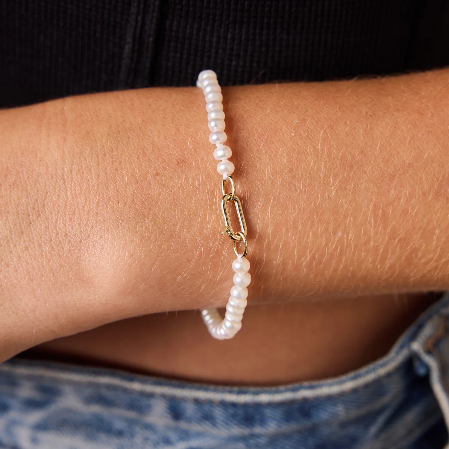Freshwater Pearl Connector Bracelet - Image 11