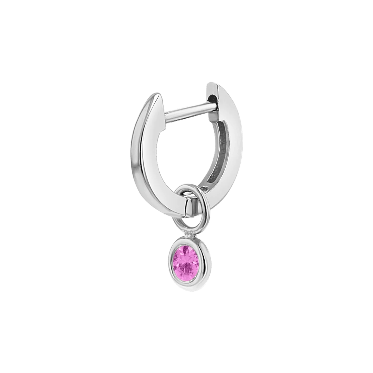 Gemstone Drop Huggies Hoops - Image 14
