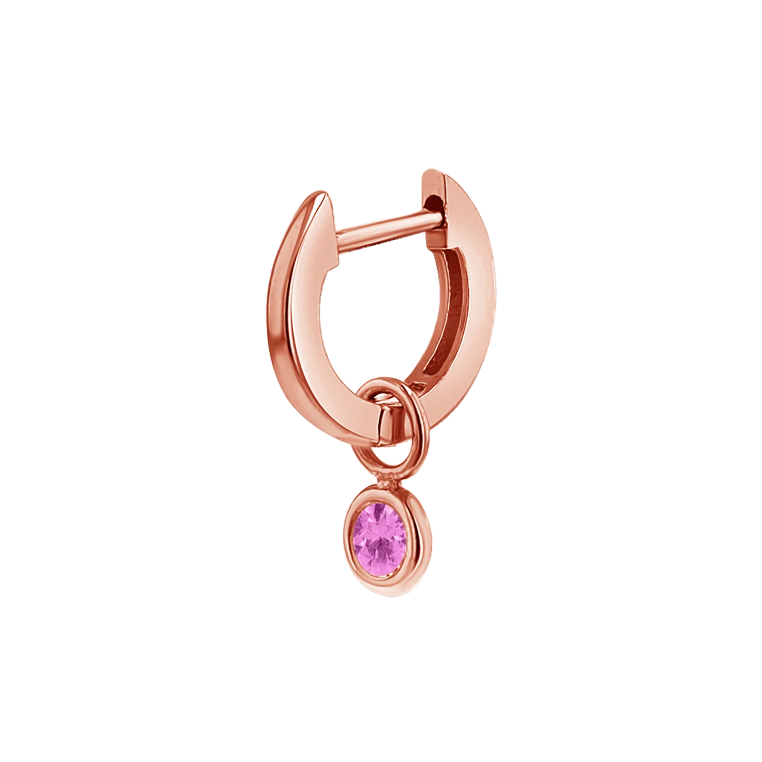 Gemstone Drop Huggies Hoops - Image 15