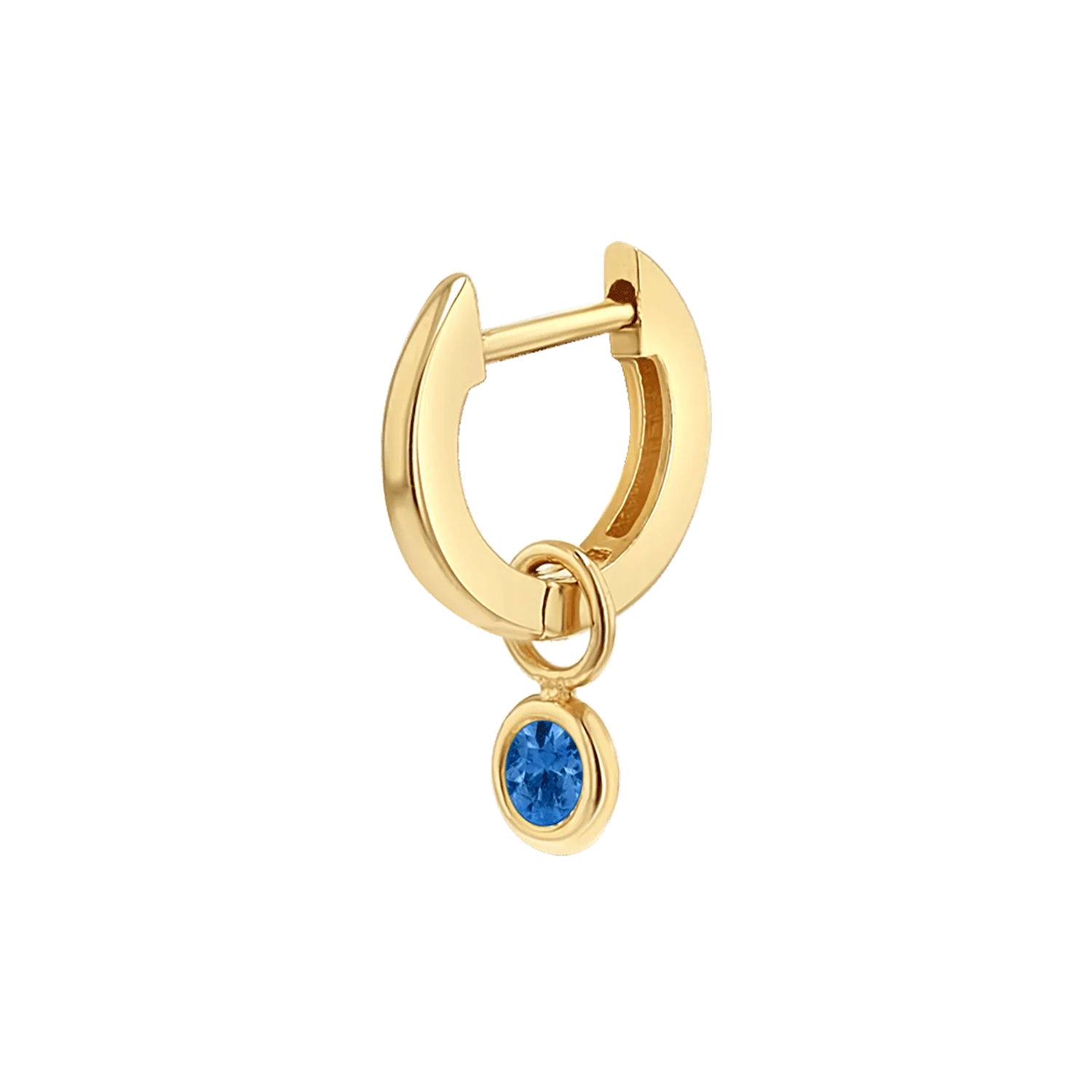 Gemstone Drop Huggies Hoops - Image 16
