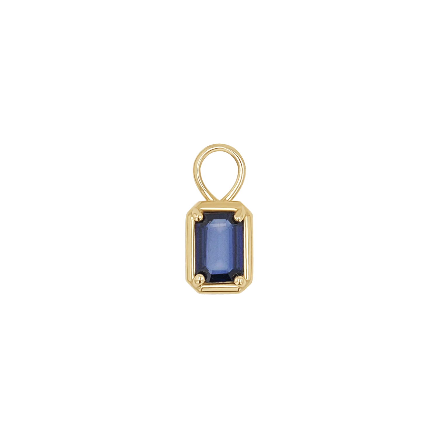 Gemstone Emerald Huggie Charms - Image 7