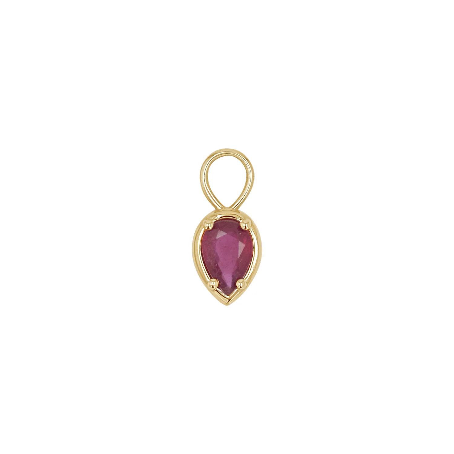Gemstone Pear Huggies Charms - Image 11