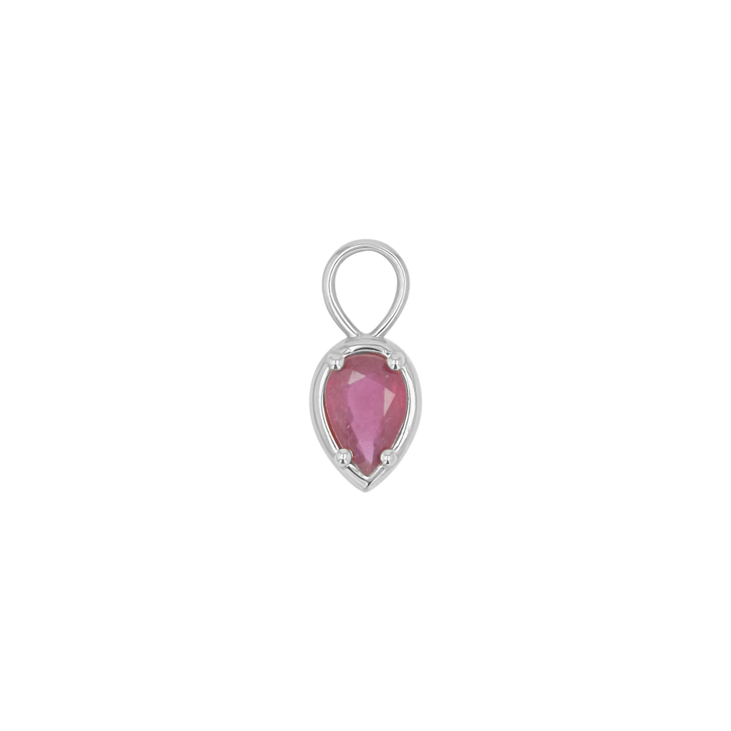 Gemstone Pear Huggies Charms - Image 14