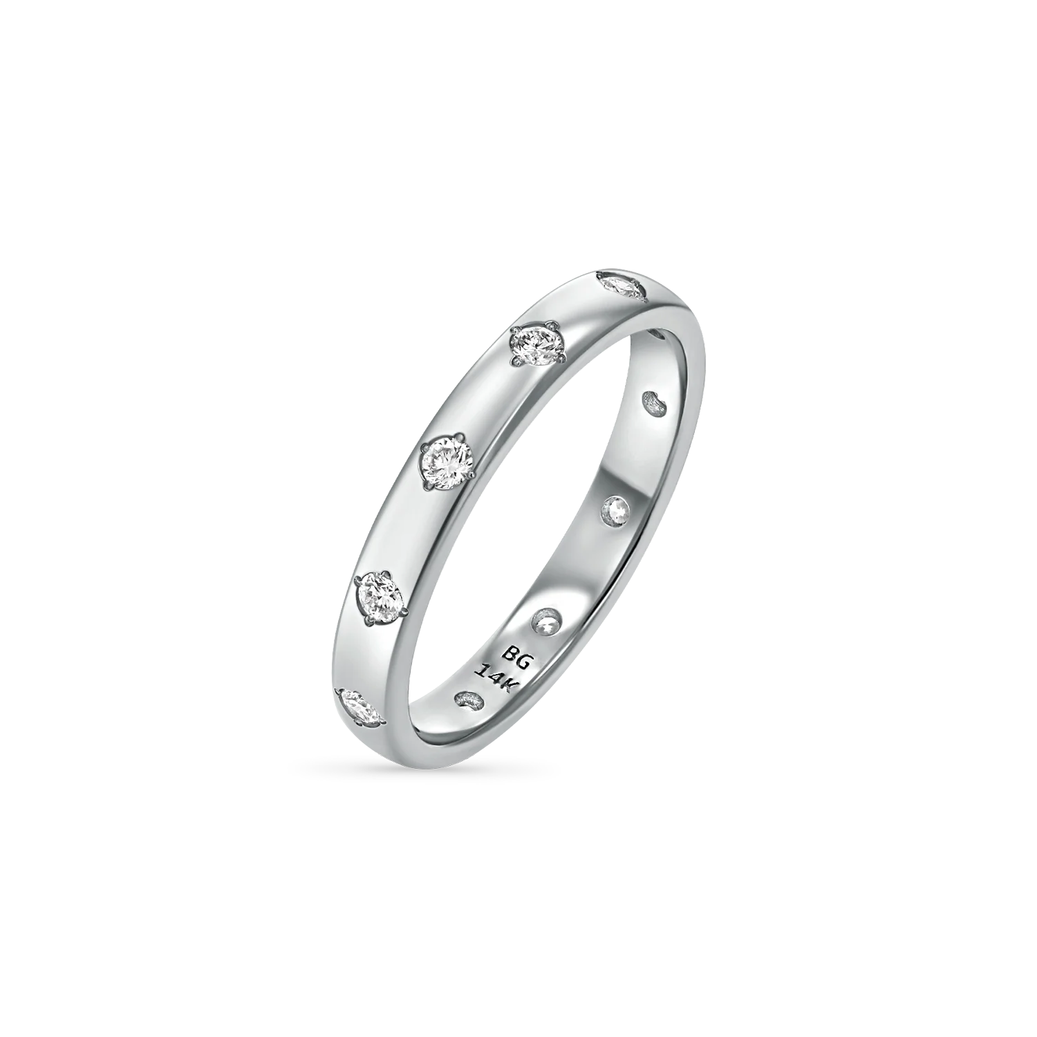 Glimmer Diamond Band Ring - Image 3