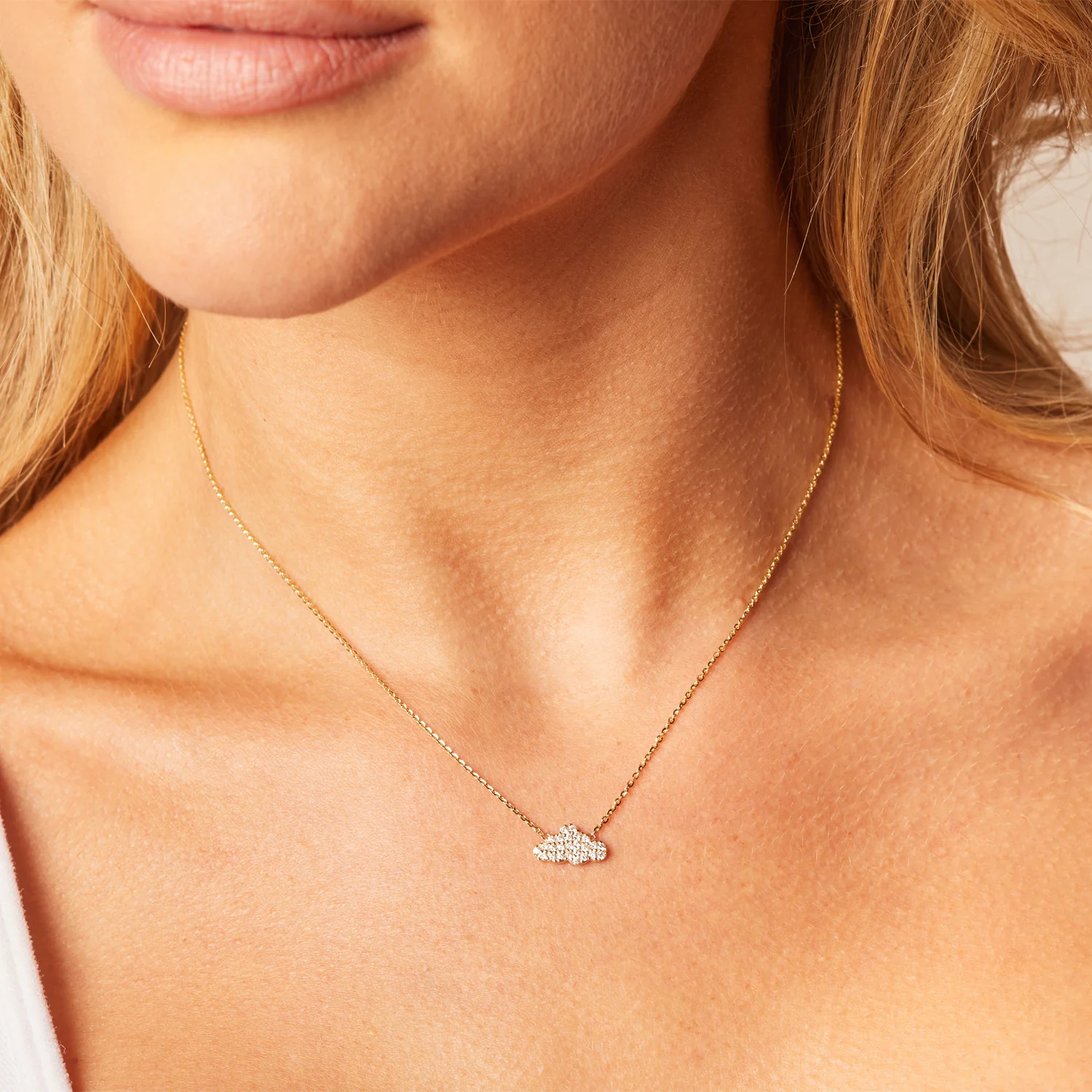 Glimmer Diamond Cloud Necklace - Image 4