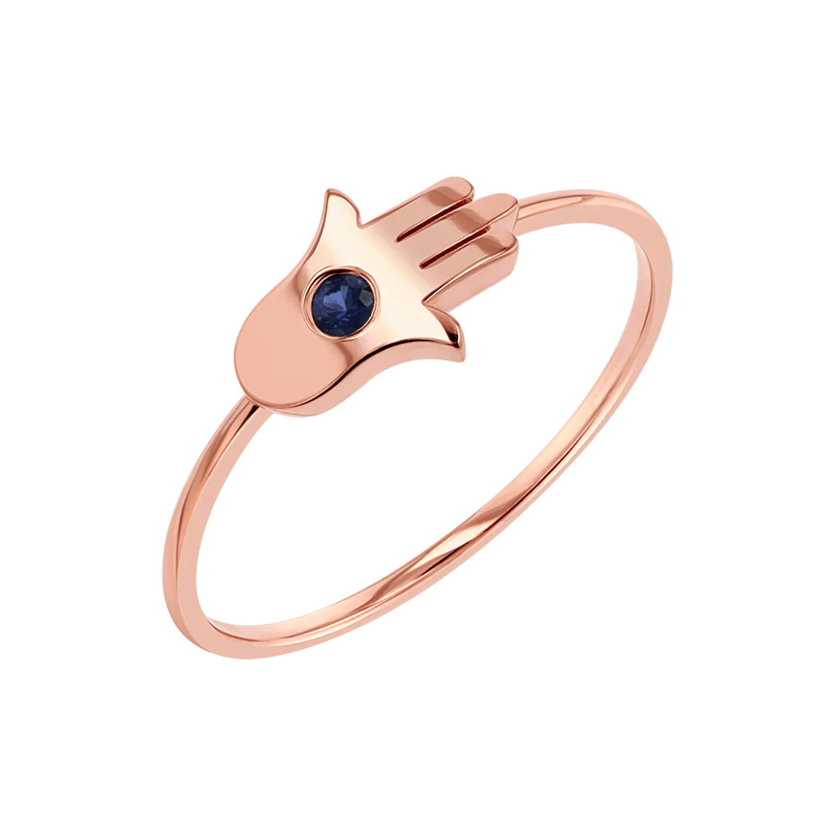 Hamsa Diamond Wire Ring - Image 6