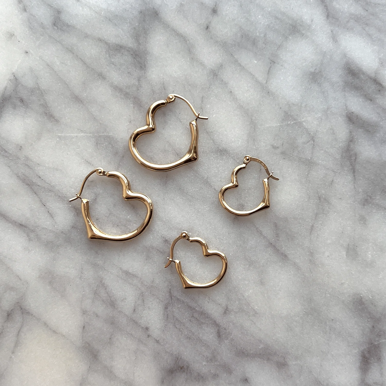 Heart Hoop Earrings - Image 5