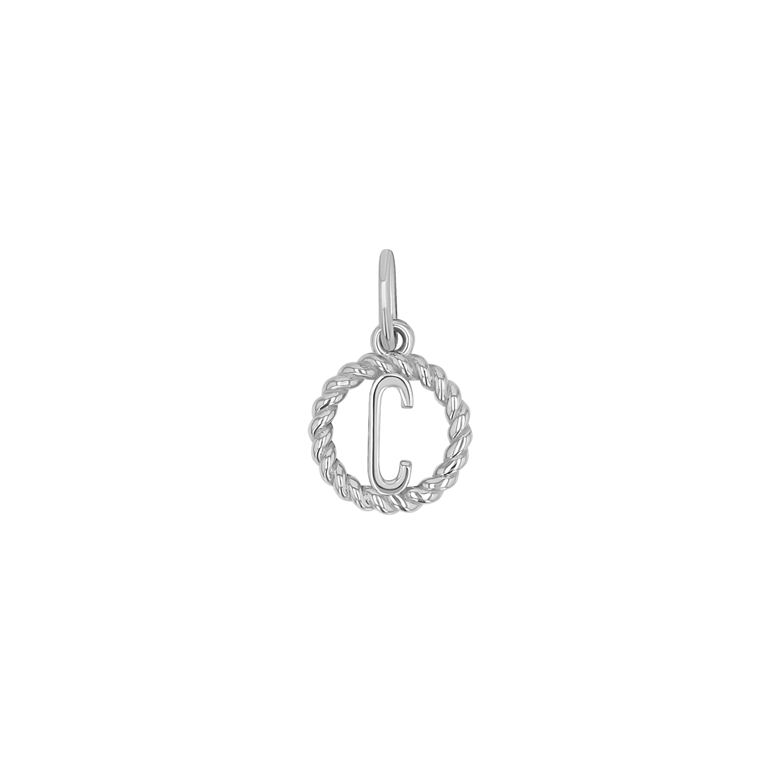 Initial Twist Medallion Charm - Image 2