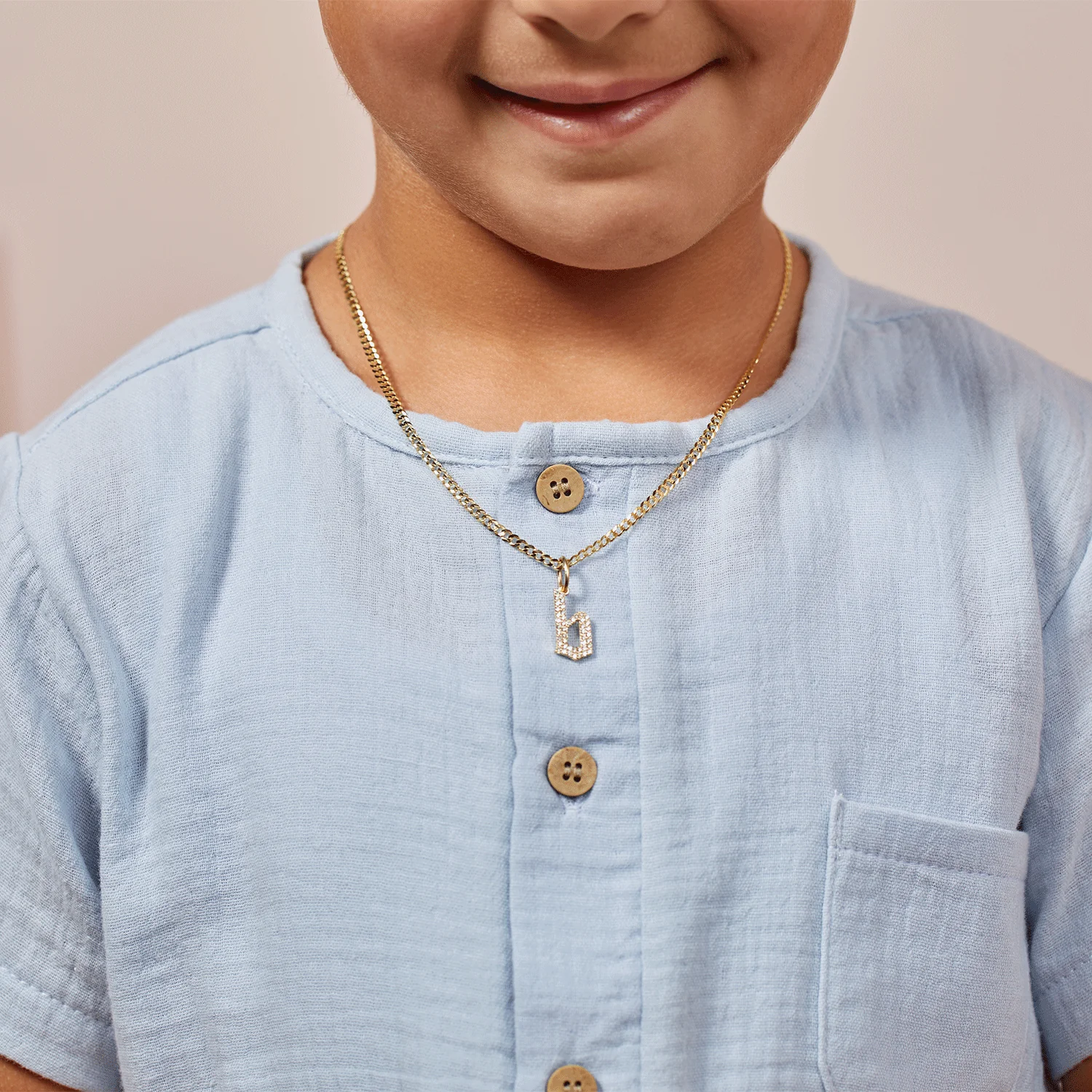 Kids Dainty Cuban Link Chain Necklace - Image 2